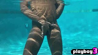 ana foxxx poses hot poolside with black babe vibes