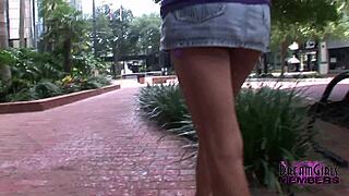 brooklyn's wild public flashing shaved pussy upskirt tampa florida