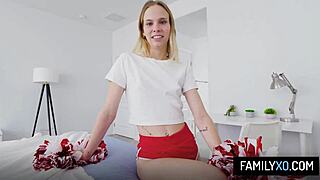 Stepdad gonna pound stepdaughter Erica's tight pussy hard?