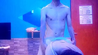 Couple Pounds Doggy Style in Remote Dorm with Blonde Panties