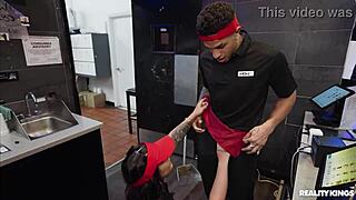dude, this bratty latina with bubble butt deepthroats and takes facial at work pov