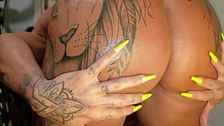 Muscular milf's big clit milks your rock-hard cock dry