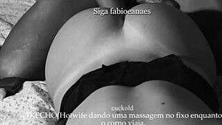 hotwife massages huge bull cock films for traveling cuck