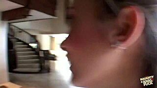 Blonde Jamie Elle's big ass stuffed in gangbang cum fest 💦🍑