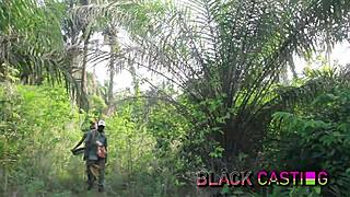 Desi Melanie's Tight Ebony Teen Pussy Fucked On African Farm