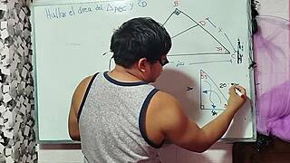 my nerdy asian teacher with brown eyes calculates wild bedroom math