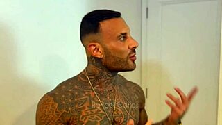 curvy rangel carlos bent over moaning on thick cock doggystyle pounding