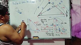 my nerdy asian teacher with brown eyes calculates wild bedroom math