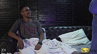 watching porn while i fist her huge brazilian ass and pussy