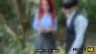 hunt4k redhead olivia seduces with natural tits perfect body public fuck
