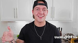 Step-mom's pussy freeuse on birthday? Family slave surprise POV fuck!