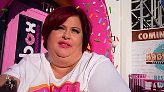 bbw redhead clown slut fucks fat co-worker mid-shift then bangs manager for job