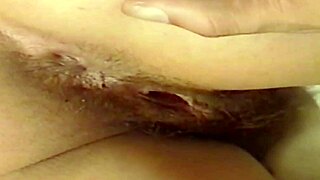 check my wife's hairy pussy and anus before i fuck her deep