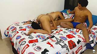 KHALESSI 69! Two Super Hot Amateurs Suck COCK Then Cameraman Joins ORGY!!