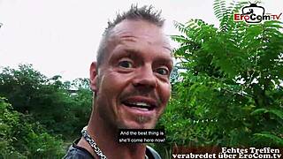 public agent fucks tattooed german milf slut outdoors after erocom date interview