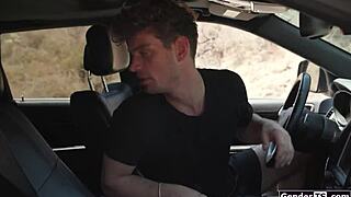 wanna suck blake lovely's big tits shemale cock while hitchhiking?
