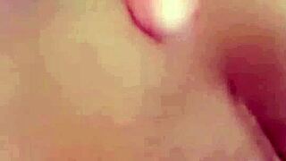 Curvy Colombian Ex-Girlfriend in Miniskirt Gives Sloppy Foot Fetish Blowjob