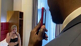 Charlie Rae bends for every inch of Dimitri's huge black cock.