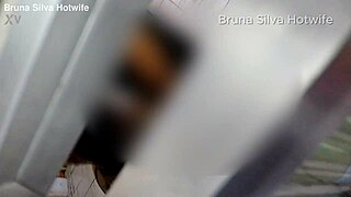 Bruna Silva hotwife takes bareback creampie from corno friend after party no condom