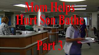 coco vandi bathes her hurt stepson casually