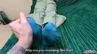 stepmother slut massage ends in cumshot with dirty talk swearing