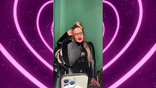 no cumming until eyeliner's flawless... try again! 💄😈