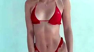 wanna worship this red bikini ass closer?