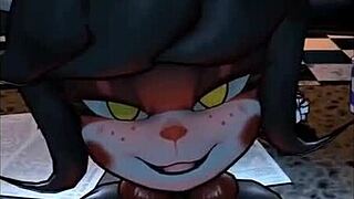 Can FNAF Puppet handle monster cock creampies in part 1?