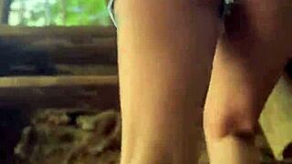 peruvian redhead curly girl takes stranger cum facial outdoors in jungle part 1
