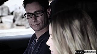 Driving Instructor Pounds Petite Teen Outdoors Rough!