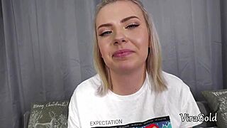 cute chubby 18yo august first anal bent over with deep cum in mouth