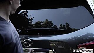 Driving Instructor Pounds Petite Teen Outdoors Rough!