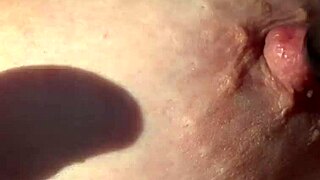 Wow hairy mature slut toys garden pussy!