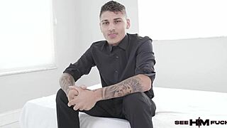 lolly dames lubes victor ray's ripped arms then licks them thoroughly