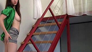 hey hot teen blonde amira fingers her shaved pussy deep in lingerie drilling session