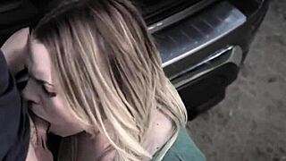 Driving Instructor Pounds Petite Teen Outdoors Rough!