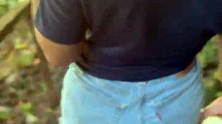 peruvian redhead curly girl takes stranger cum facial outdoors in jungle part 1