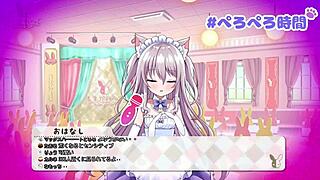 pepero neko cums hard in nonstop asian solo frenzy