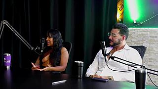 french guy slowly introduces brazilian swinger to liberal scene with menage on sheer red lingerie