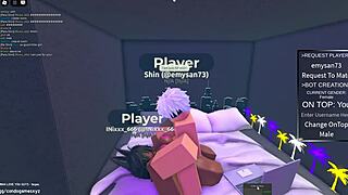 egyptian slut gets pounded hard in roblox condo game by black bull... oops!!