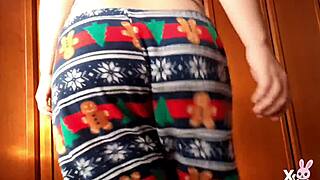 Oh! Watch This Romanian Slut Fart Her Big Ass in Tight Pajamas!