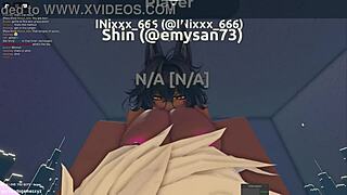 egyptian slut gets pounded hard in roblox condo game by black bull... oops!!
