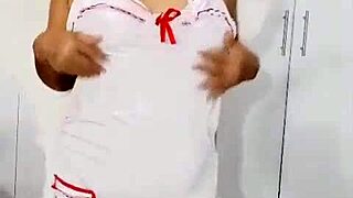 Angelita's Sexy Masturbation in Homemade Costume Play