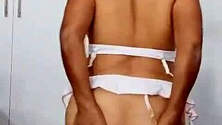 Angelita's Sexy Masturbation in Homemade Costume Play