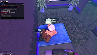egyptian slut gets pounded hard in roblox condo game by black bull... oops!!