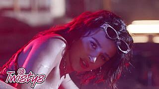 Kylie Rocket SPREADS Legs and RUBS Pussy Wild!