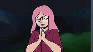 How does this muscular futanari handle big Lemonfont animation?