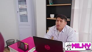 milf's first anal with doctor leaves ass gaping in hospital room