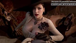 Hey, check out Lady Dimitrescu cosplay in uncensored hentai action!