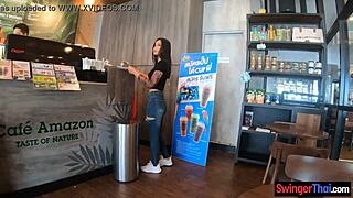 uh, young thai cutie with big butt, givin' blowjob n' gettin' fucked